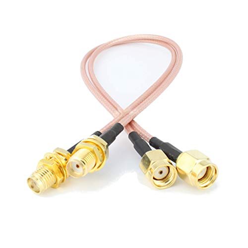 CoFlex630 Adapter RP SMA-Male auf SMA-Female 2x 0,25m (RG316U) - Halo&Son Austria